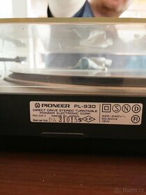 Gramofon Pioneer PL-930 Made in Japan - 3