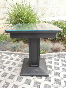 Starožitný secesní dřevěný stolek - 3