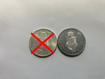 Rakúsko Uhorsko 1 zlatníky forint florint - strieborné mince - 3