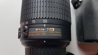 Objektiv Nikon DX Nikkor 55-200 mm na zrcadlovku Nikon D3100 - 3