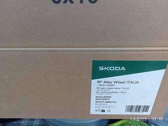 Nová orig,ALU kola KAMIQ, SCALA, Octavia 5x100, R16. - 3