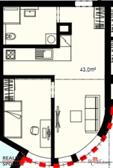 Prodej, byty/2+kk, 44.8 m2, Váňova 3540, 27201 Kladno, Kladn - 3