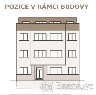 Prodej bytu 2+kk, pl. 44,8 m2, terasa, 4. NP, PRAHA Michle - 3