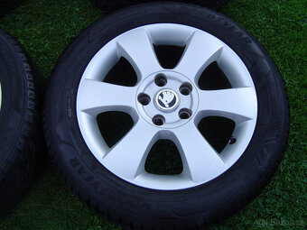 4X ZIMNÍ HLINÍKOVÁ KOLA ŠKODA OCTAVIA III,II 205/55 R16 .TOP - 3