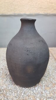 Stará hliněná váza 13cm - 3