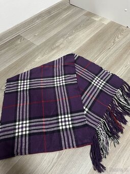 Burberry šála - fialová - 3