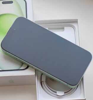 iPhone 15 Green BATERIE 100% TOP - 3