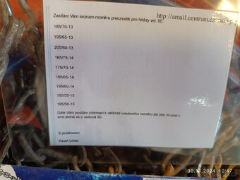 sněhové řetězy různé universální za 50,- Kč - 3