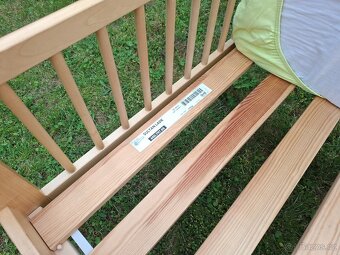 Dětská postel IKEA Gulliver + rošt, matrace, 2 prostěradla.. - 3