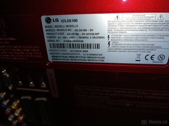 Prodám 42" LCD TV LG 42LG6100 vč. originálního ovladače - 3