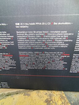 Parkside performance Aku hoblík - 3