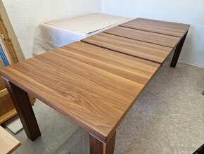 Nový rozkládací stůl ořech 90x160+2x40 cm - 3