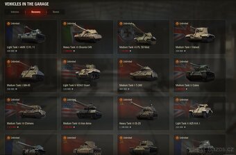 World of tanks účet- chieftain, 907, 279, 260, VK 72.01, 907 - 3