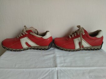 Polobotky botasky, červená kůže, vel. 37 - 3