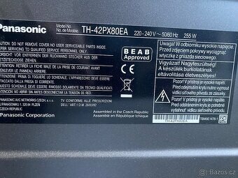 Televize PANASONIC plazmová s uhlopříčkou 106 cm. - 3