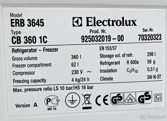 Kombinovaná lednice Model  ERB 3645  Electrolux - 3