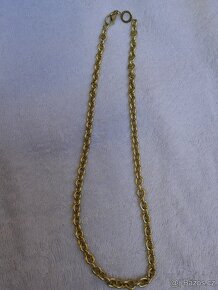 MASIVNÍ ZLATÝ ŘETĚZ BVLGARI 85.65G//52CM//7MM//14 KARÁTŮ 585 - 3