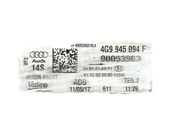 LED pravé zadní vnítřní světlo 4G9945094F Audi A6 C7 4G FL - 3