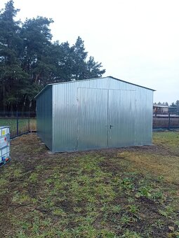 Plechová garáž 5x5m - 3