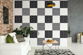 3D Akustický panel filc / Dekorační / 10ks 30x30 - 3