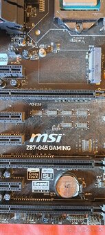 MSI Z87-45 Gaming + CPU I7 4770K + I/O shield - 3