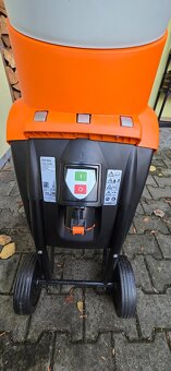 Nový elektricky zahradní drtič- štěpkovač - 3