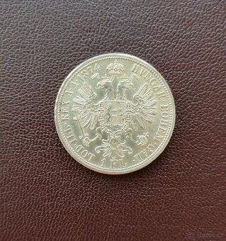 1 zlatník 1874 bz Fran. Josefa I. - 3