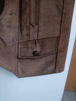 Pánská vesta z pravé kůže - 3