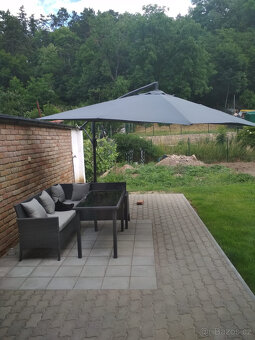 Zahradní sedací souprava + Závěsný slunečník Alvarado - 3