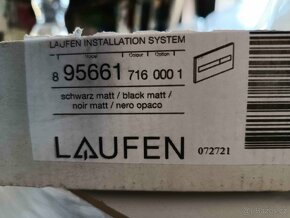 Tlačítko do WC závěsného systému LAUFEN - černé - 3