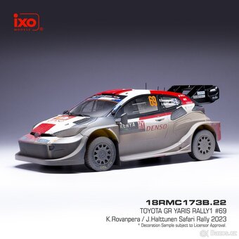 Modely Toyota GR Yaris Rally 1:18 IXO - 3