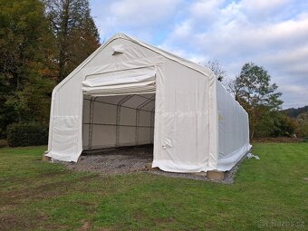 Plachtová hala 9x18,3m sedlová/ plachta 900g - 3