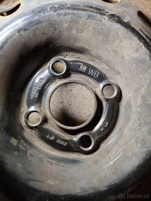 plechová kola 5,5Jx14 et49 4x100 s pneu kumho 175/65 R14 - 3