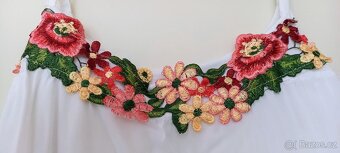 bílé letni šaty vel.M - 3