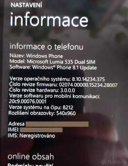 mobil Nokia Lumia 535, 1/8GB, Win 8.1 /TOP STAV/ - 3