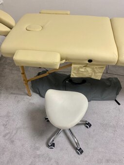 KOSMETICKÁ STOLIČKA NA KOLEČKÁCH SEDLO OTOČNÁ STOLIČKA - 3