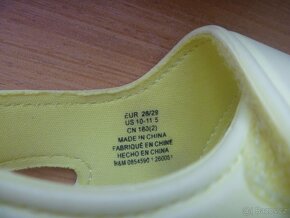 žluté gumové sandálky zn. H&M  vel. 28/29 - 3