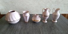 Růžový porcelán miniatury - 3