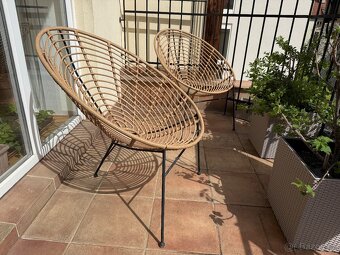 2 křesílka na balkon / zahradu - 3