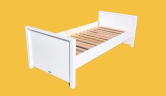 DOVOZ MOŽNÝ kvalitní pevná bílá postel Bopita Jonne - 3