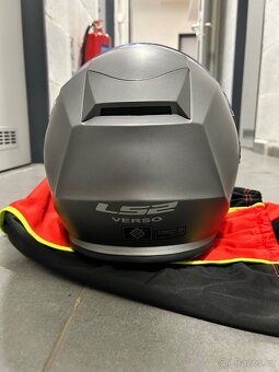 Helma LS2 Verso matna titanová, vel L - 3