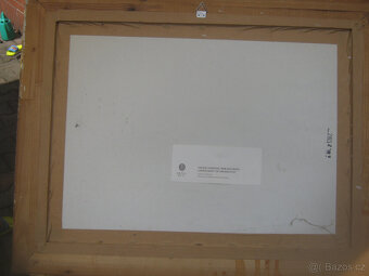 Prodám starý zlatý rám na obraz-67cm X 55cm-590 kč. - 3