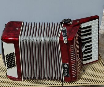 Zachovalý akordeon-harmonika STELLA 48 basů - ideální na výl - 3