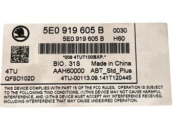 Navigace Škoda BOLERO 5E0919605B Škoda Octavia 3 r.v. 2015 - 3