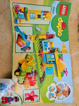Duplo podlozka, hřiště, zoo auto se zvířaty, myška Minnie - 3