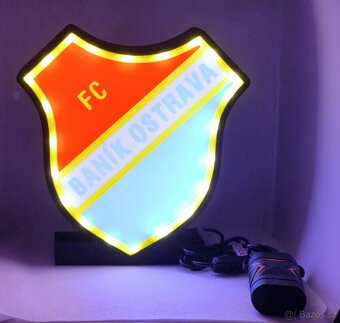 Prodám nové logo FC Baník Ostrava s podsvětlením - 3