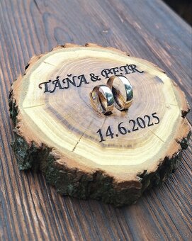 Dřevěné svatební dekorace - 3