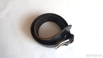 B316_ Kožený pásek, značkový, 100 cm, nový - 3