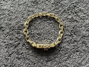 Zlaty naramek anker pilka 14k 585/1000 60g - 3