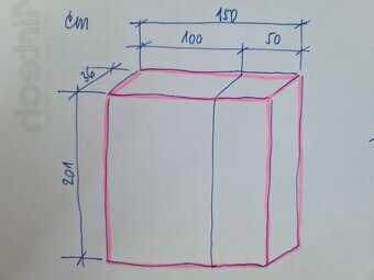Nabízím k prodeji krásnou bílou nepoužitou šatní skříň - 3